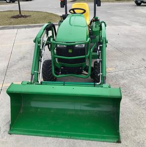 Used Compact Agricultural Mini Tractor 4WD <b>Walking</b> Farm <b>Machine</b> with Front Loader Backhoe Engine & Gearbox - Product Image 2