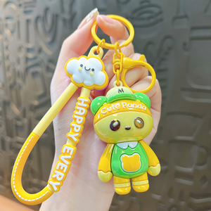 Lindo Llavero de Panda con Nube, de PVC y Acrílico, con Recubrimiento Líquido, Porta Llaves de Plástico - Product Image 6