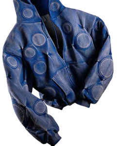 Personnalisé nouveau vintage lavage hommes 100% coton poids lourd vêtements de rue élégant coupe-vent hommes fermeture éclair à capuche 2025 - Product Image 6