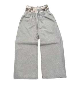 Rue hip-hop respirant hiver solide pantalons de survêtement hommes imprimé taille moyenne deux pièces conception lâche pantalons de sport décontractés - Product Image 2