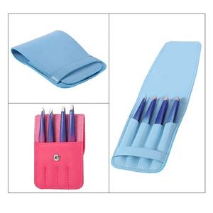 Dentavex Corporation Ensemble de 4 pinces à sourcils et à cils en acier inoxydable multicolore à 90 pointes en fibre personnalisée Kit de beauté pour ciseaux - Product Image 6