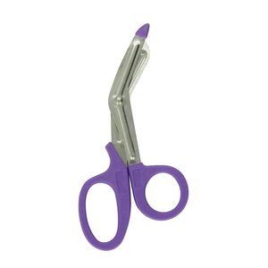 Tijeras de vendaje manuales personalizadas, tijeras de utilidad de acero inoxidable de lona de enfermera, mango de plástico - Product Image 1