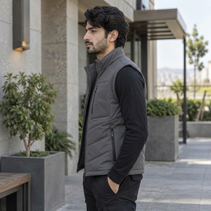 Gilet utilitaire fabriqué avec un matériau respirant, un aménagement de poches fonctionnel, une construction légère, une fermeture sécurisée et confortable. - Product Image 4