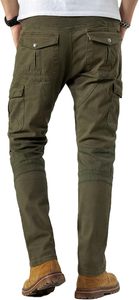 กางเกงมอเตอร์ไซค์สำหรับผู้ชายกางเกงขี่มอเตอร์ครอสกางเกงยีนส์สำหรับขี่มอเตอร์ไซด์กางเกงยีนส์กางเกงผจญภัยพร้อมเกราะ CE ระดับ1ระดับ2 - Product Image 4