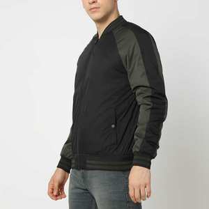 Blouson aviateur personnalisé de haute qualité pour hommes, style vintage, avec poignets côtelés à fermeture éclair et matériau en polyester de qualité supérieure, 2025 - Product Image 2