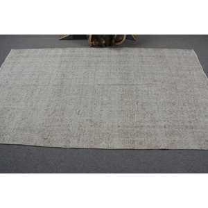 Tapis turc vintage, tapis de 4,4 x 7,9 pieds, tapis persan gris - Product Image 3