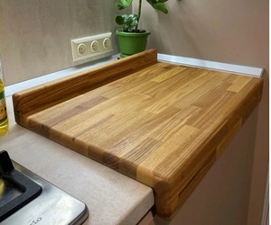 Planche à pâtisserie en bois de qualité supérieure et ensemble de rouleau à pâtisserie cuisine outil de cuisson grande planche à pâtisserie fabrication de pain Pizza pâtisserie planche de cuisson - Product Image 3