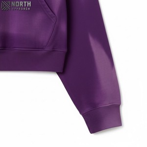 มีฮู้ดซิปรูดซิปสีชมพูไล่ระดับสีมีสไตล์สำหรับผู้ชาย | ผ้าฟลีซนุ่มมีกระเป๋าจิงโจ้ | ทันสมัยสวมใส่สบายๆทุกฤดู - Product Image 5