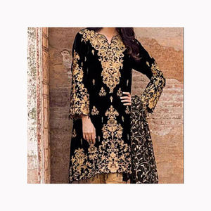 Organza pesada de calidad estándar con Secuencia de bordado traje paquistaní de trabajo para ocasión de fiesta de proveedor indio - Product Image 2