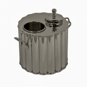 Seau à champagne carré en argent très vendu pour restaurant, bar à vin, fête, fournitures, porte-bouteille de vin en métal, bac à vendre - Product Image 3