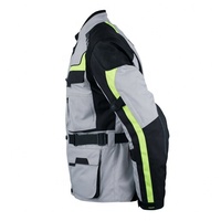 Blouson de moto personnalisable pour homme en toile, style urbain, avec logo frontal, imperméable, respirant, coupe-vent, anti-UV, séchage rapide, hiver