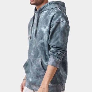 Sweat-shirts pour hommes, sweat-shirt noir délavé à l'acide, surdimensionné, en molleton épais, streetwear vintage, logo personnalisé, coton épais, chaud, vente d'hiver - Product Image 2