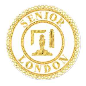 Artisanat Senior Grand Rang Robe Complète Tablier Badge Personnalisé Broderie À La Main Bullion Fil Maçonnique Regalia Tablier Badges - Product Image 6