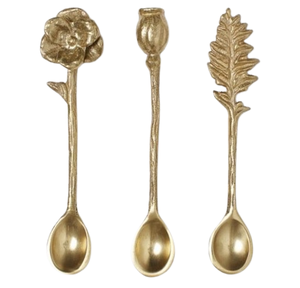 Ensembles de couverts de cuisine cuillère à café et à thé en acier design doré cuillère souvenir miroir de forme différente - Product Image 6