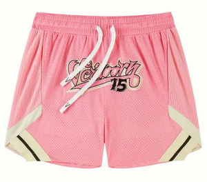 Unique Design New Fashion for Man & Woman 100% Polyester Gymwear Baseball Shorts Breathable Custom <b>Colour</b> Paisley Mesh Shorts - Product Image 4