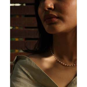 Collier de perles avec chaîne à maillons - Product Image 5
