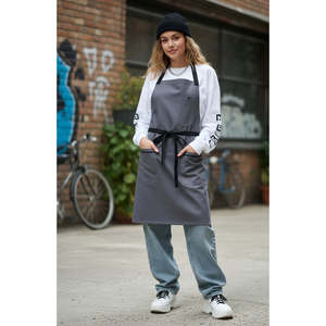 Delantal de Plástico Resistente con Revestimiento de Grafito para Baristas, Barberos, Carniceros y Jardineros, Ideal para Restaurantes y Fiestas Navideñas - Product Image 1