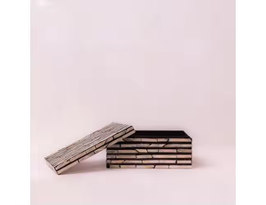 Caja decorativa con incrustaciones de hueso, caja organizadora de joyas hechas a mano con tapa, caja de recuerdo para decoración del hogar, accesorios de joyería coleccionables - Product Image 1