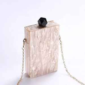 Fashionable Evening Clutch Cross Border Woman Resin Clutch Gold Plated Luxury Butterfly Solid Charm Clutch Set Women's Wedding - Product Image 3