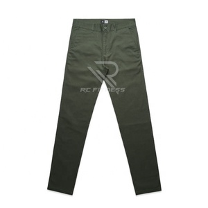 2024 Custom Wholesale Men's Casual Regular Fit Canvas <b>Pants</b> & Trousers 100% Cotton <b>Summer</b> - Product Image 5