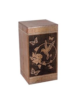 Urne florale en bois pour cendres humaines adulte grand-urne funéraire papillon pour cendres-urne funéraire pour columbarium-funéraire - Product Image 2
