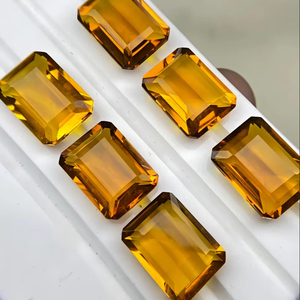 พลอยซิทรีนธรรมชาติเจียระไน-อัญมณีซิทรินเจียระไนจากมรกต-หินแท้คุณภาพสูงในราคาขายส่ง - Product Image 1