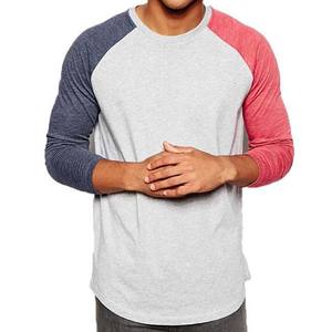 Camiseta de manga larga ajustada a la moda Logotipo de impresión personalizado Estilo de lujo Ropa de fábrica Gimnasio Camiseta de manga corta Diseño en blanco - Product Image 4