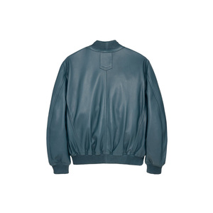 Nueva Chaqueta de Cuero de Invierno Elegante para Hombre, Personalizada, Transpirable, con Cuello Elástico, Mangas Largas, Dobladillo Elástico y Forro de Piel de Oveja - Product Image 2