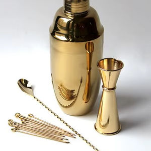 Ensemble d'outils de bar classique, écologique et moderne en acier inoxydable pour les bars à domicile, les fêtes, les passionnés de mixologie professionnels, résultats de qualité - Product Image 1