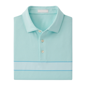 Polo de qualité supérieure, col rabattu, tricoté, logo personnalisé, séchage rapide, respirant, couleur unie, golf pour hommes - Product Image 2