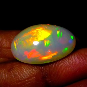 Ópalo Etíope Natural AAA, Cabujón Multifuego, Corte Ovalado 25x18mm, 18.10ct, Gema Suelta - Gemas Mehrajudin, Valoración de Terceros - Product Image 2
