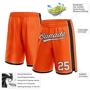 Pantalones cortos de baloncesto con logo personalizado, bordados en tela twill, estilo vintage, de malla gruesa, deportivos, atléticos, personalizados. - Product Image 2