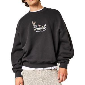 Sweat-shirt en molleton à col rond pour homme, coupe classique, logo personnalisé, streetwear d'hiver, 100% coton, unisexe, décontracté, haute qualité, OEM - Product Image 5