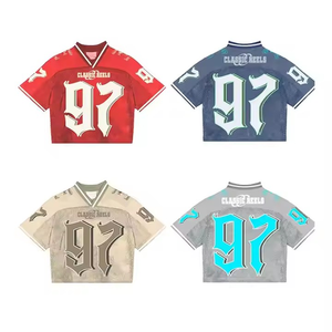 Camiseta de fútbol americano de estilo único OEM, uniforme de fútbol americano de corte perfecto con logotipo y diseño personalizados - Product Image 6