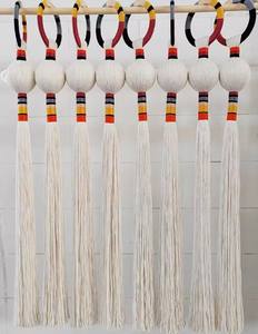 Tapiz Boho de Macramé Hecho a Mano, Decoración de Pared Esférica Tejida, Arte para Colgar en la Pared del Hogar, Sala de Estar, Apartamento - Product Image 3