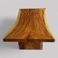 Table de salle à manger moderne en bois massif de Suar séché, grande dalle naturelle à bords bruts, unique, pour entrées, hôtels, restaurants, cuisines