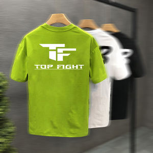 Vente en gros T-shirts unisexe à manches courtes personnalisés pour hommes 100% coton Impression numérique T-shirts vintage surdimensionnés Style décontracté - Product Image 2