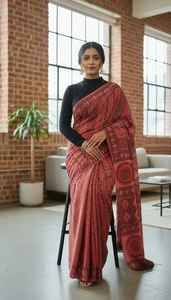 ชุดส่าหรีสำหรับผู้หญิง ดีไซน์สง่างาม สไตล์ชาติพันธุ์ ออกแบบเพื่อเสริมสร้างความเป็นผู้หญิง ด้วยผ้าที่สวมใส่สบายและทนทาน - Product Image 4