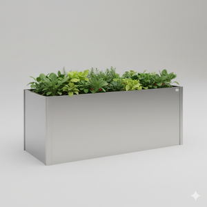 Jardinera Elevada de Acero Galvanizado de Lujo, Maceta Metálica para Patio, Decoración del Hogar y Jardín, Productos al por Mayor - Product Image 1