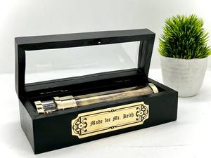 Caleidoscopio Náutico Hecho a Mano, Único, Vintage, Negro, para Niños, Caja de Madera Personalizada de Diseño, Regalo de Cumpleaños o Navidad - Product Image 5