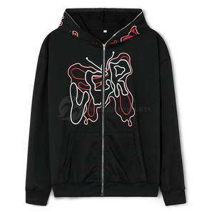 2023 femmes personnalisé surdimensionné pull à capuche manches longues grande taille en gros doublé 100% coton polaire strass décor hiver - Product Image 1