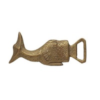 Ak-abrebotellas de latón para decoración de Bar, abrebotellas moderno de níquel puro, plata, pez oceánico, alta calidad