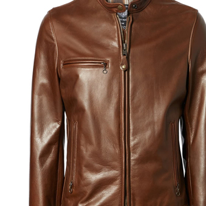 Veste en cuir véritable de qualité supérieure, design classique, coupe confortable, col élégant pour l'hiver, tissu en toile, mode intemporelle - Product Image 6