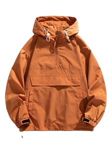 Veste coupe-vent style urbain OEM pour l'hiver, col montant, fermeture pull-over, méthode de tissage non tissé 2026 - Product Image 2