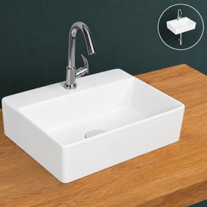 Lavabo de Sobremesa CUBIC Moderno con Acabado Cromado, Capacidad de 12L - Product Image 2