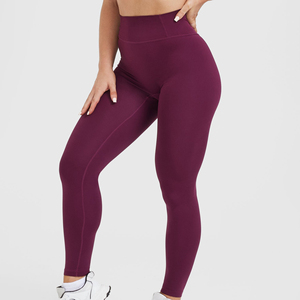 Leggings pour femmes en gros, taille mi-haute, longueur genou, push-up, fitness, gym, sport, course à pied, yoga, service de logo personnalisé OEM ODM, respirant - Product Image 3