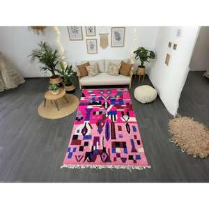 Alfombras marroquíes hechas a mano de lana, auténticas alfombras bereberes, lana natural, artesanía, personalizables en tamaño y colores, alta calidad - Product Image 4