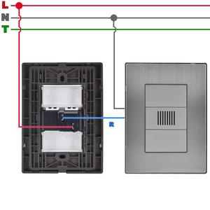 Campanelli con Piastra, MXIUZ-003, 3 Pezzi, Campanello, 125-250VAC, 50/60Hz, Argento, Acciaio Inossidabile/PC. - Product Image 3