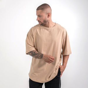 Camisetas extragrandes de algodón suave para hombre, ideales para el descanso diario, ofrecen camisetas extragrandes holgadas y elegantes - Product Image 3