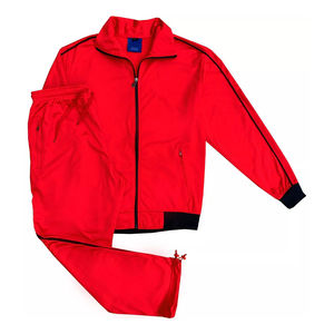 <b>Men's</b> Custom Logo Two-Piece Winter Polyester/Cotton Streetwear Solid Tracksuit Windbreaker Sweatsuit <b>Jogger</b> Outwear Wholesale - Product Image 6